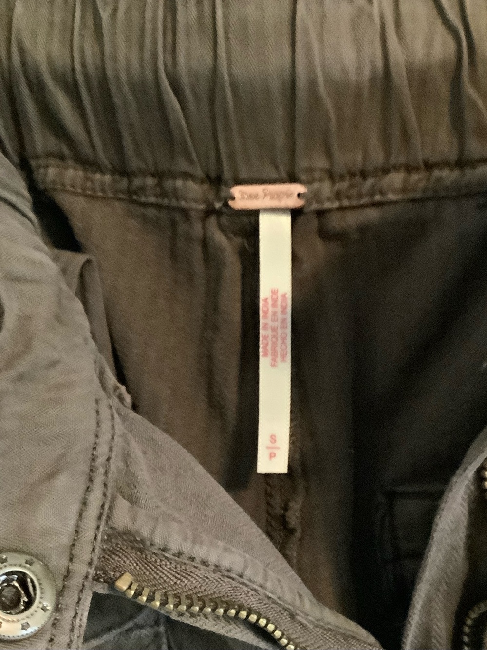 Free People Teak Brown Tahiti Wide Leg Cargo Pants - Picture 8 of 11